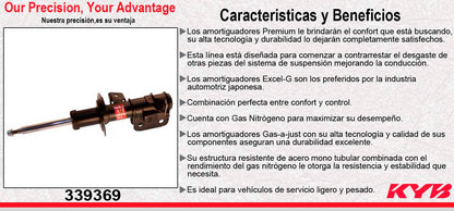 AMORTIGUADOR DELANTERO DERECHO GAS EXCEL-G SUBARU BRZ PREMIUM (2016-2018). KYB