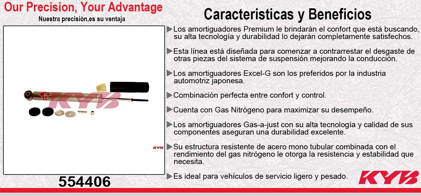 AMORTIGUADOR TRASERO GAS-A-JUST ACURA RDX AWD (2013-2014) KYB