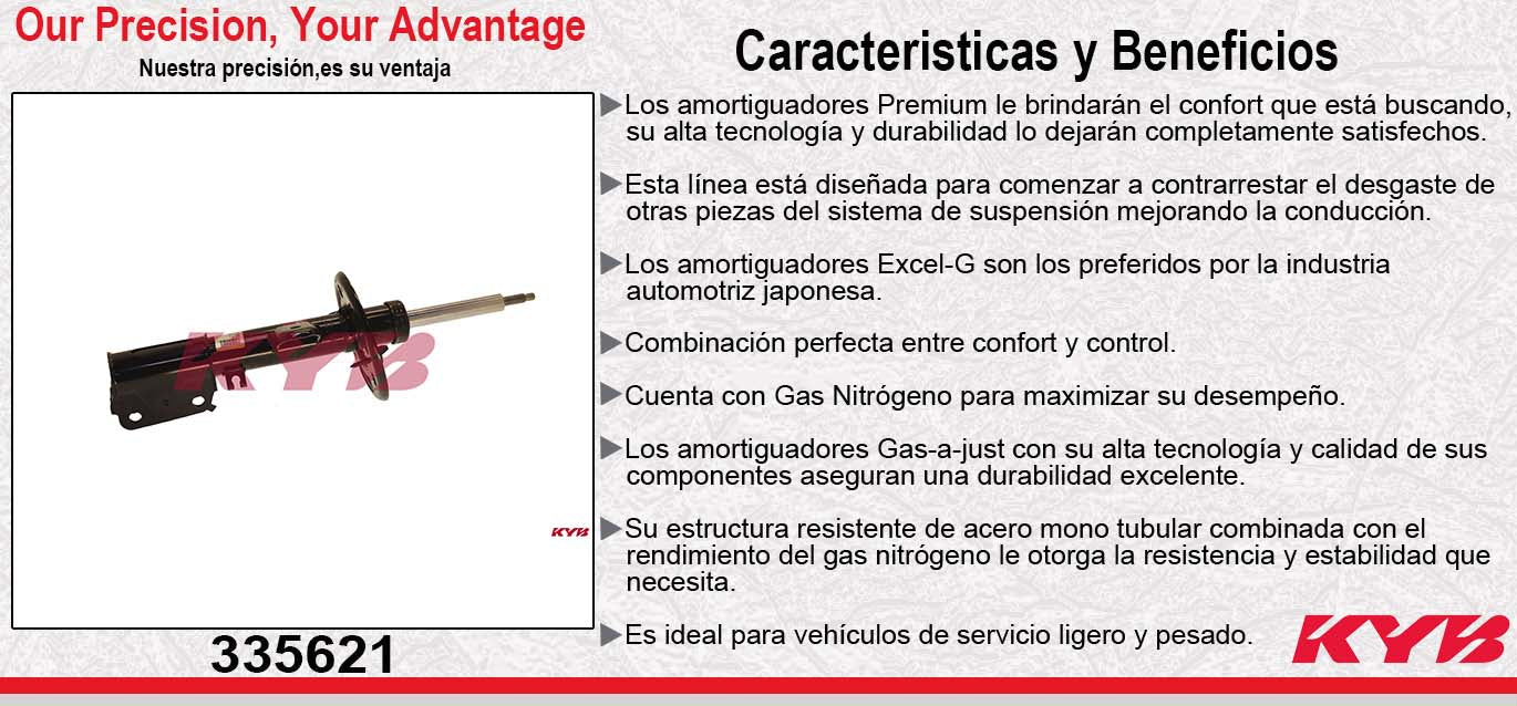 AMORTIGUADOR DELANTERO DERECHO GAS EXCEL-G / FORD EXPLORER (2011-2019). KYB