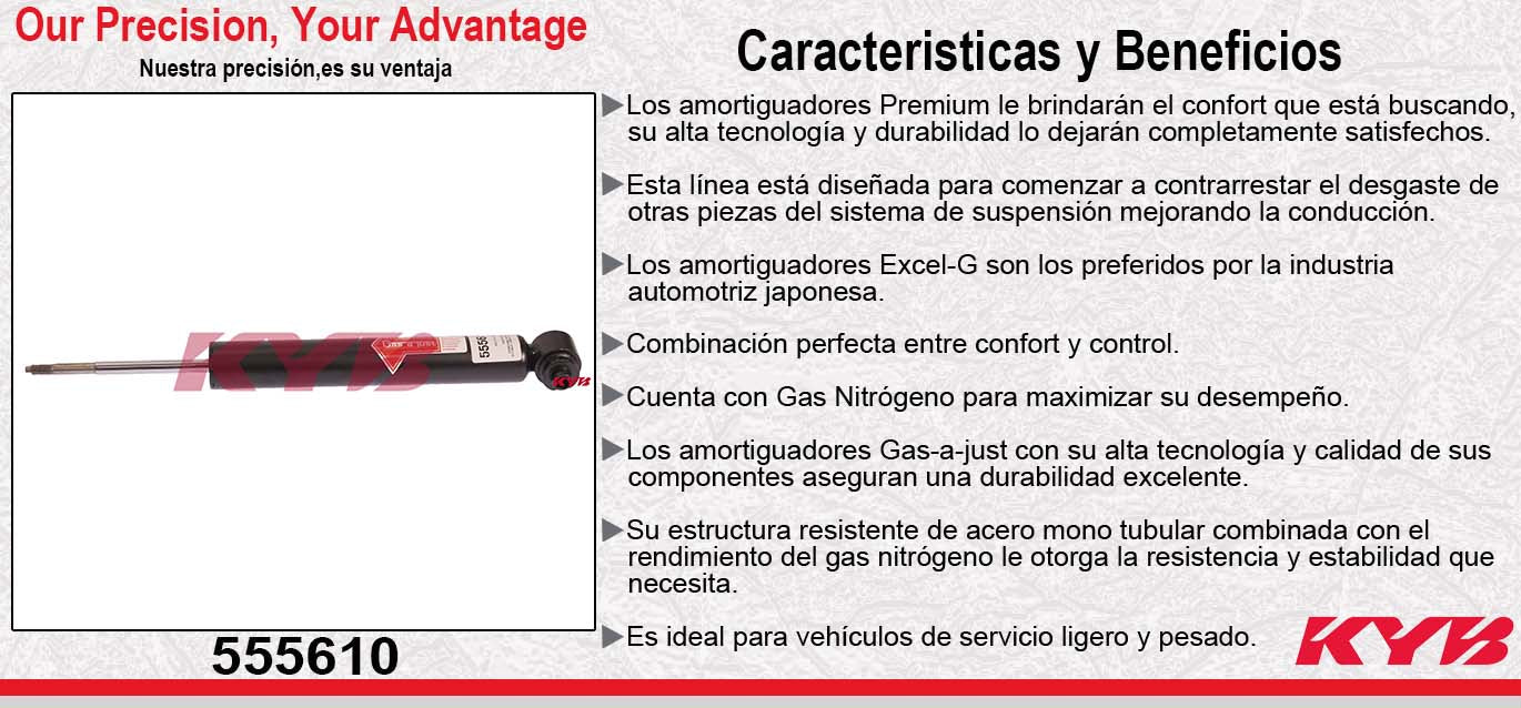 AMORTIGUADOR TRASERO GAS-A-JUST BMW X5 (2000-2006). KYB