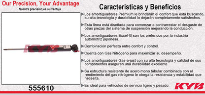 AMORTIGUADOR TRASERO GAS-A-JUST BMW X5 (2000-2006). KYB