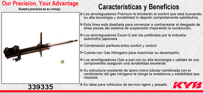 AMORTIGUADOR DELANTERO IZQUIERDO GAS EXCEL-G TOYOTA. RAV4 (2013-2018) KYB