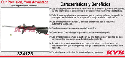 AMORTIGUADOR TRASERO DERECHO GAS EXCEL-G TOYOTA CELICA (1994-1999) KYB