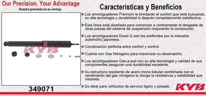 AMORTIGUADOR DELANTERO GAS EXCEL-G JEEP WRANGLER (2007-2018) KYB