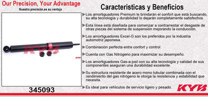 AMORTIGUADOR TRASERO GAS EXCEL-G TOYOTA. LAND CRUISER 4WD (2008-2011) KYB