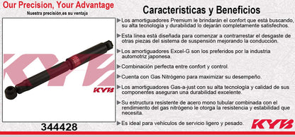 AMORTIGUADOR TRASERO GAS EXCEL-G TOYOTA 4 RUNNER (1984-1989) - PICK-UP 4WD (1986-1995) KYB