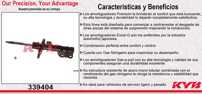 AMORTIGUADOR DELANTERO DERECHO GAS EXCEL-G MAZDA 6 (2014-2018). KYB