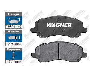 BALATA CERÁMICA DELANTERA CHRYSLER 200 2011-2014 / SEBRING 2001-2005 2007-2010 / DODGE AVENGER 2008-2014 / CALIBER 2007-2012 / STRATUS 2001-2005 / JEEP COMPASS 2007-2015 2017 / PATRIOT 2007-2015 2017 / MITSUBISHI ECLIPSE 2000-2012 / GALANT 2000-2011 / LAN