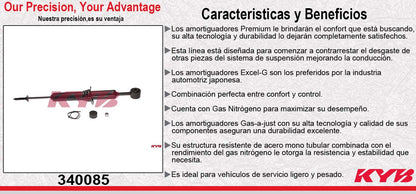AMORTIGUADOR DELANTERO GAS EXCEL-G TOYOTA FJ CRUISER (2010-2014) - 4RUNNER (2010-2016) KYB