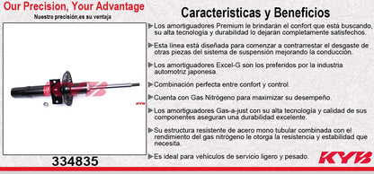 AMORTIGUADOR DELANTERO GAS EXCEL-G VW POLO / LUPO (2004-2006) KYB