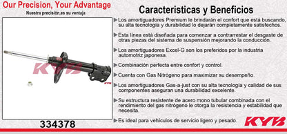 AMORTIGUADOR DELANTERO DERECHO GAS EXCEL-G TOYOTA CELICA (1995-1999) KYB