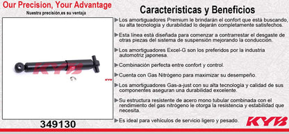AMORTIGUADOR TRASERO GAS EXCEL-G BUICK ENCLAVE (2008-2017) - CHEV. ACADIA (2007-2017) - TRAVERSE (2009-2017) - 17) - SATURN OUTLOOK (2007-2010). KYB