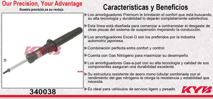 AMORTIGUADOR DELANTERO DERECHO GAS EXCEL-G FORD FUSION 2010-2011 KYB