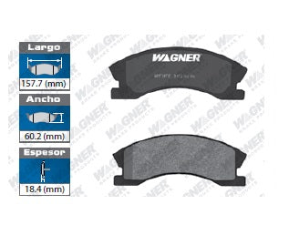 BALATA SEMIMETÁLICA DELANTERA JEEP GRAND CHEROKEE 1999-2004 WAGNER