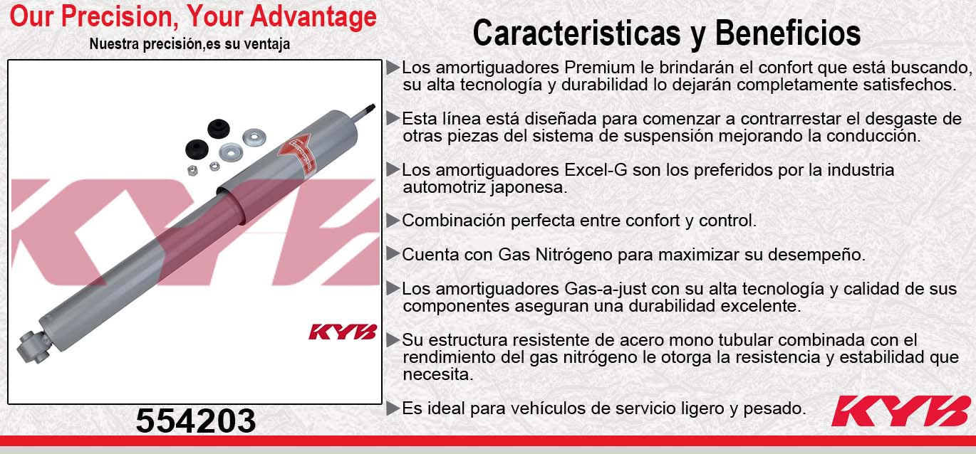 AMORTIGUADOR DELANTERO GAS-A-JUST FORD. ECONOLINE E-250 (1975-1991) KYB