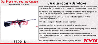 AMORTIGUADOR TRASERO IZQUIERDO GAS EXCEL-G - NISSAN ALTIMA (1993-2001). KYB