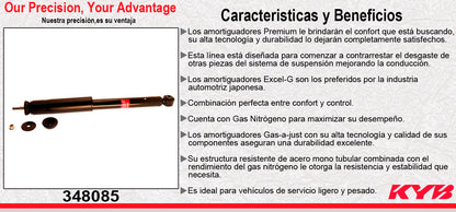 AMORTIGUADOR TRASERO GAS EXCEL-G HONDA CIVIC [EXC. SI] (2012-2015). KYB