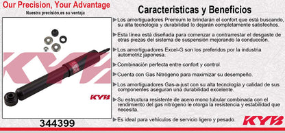 AMORTIGUADOR DELANTERO GAS EXCEL-G DODGE PICK-UP RAM 1500 4X4 (2002-2005) KYB