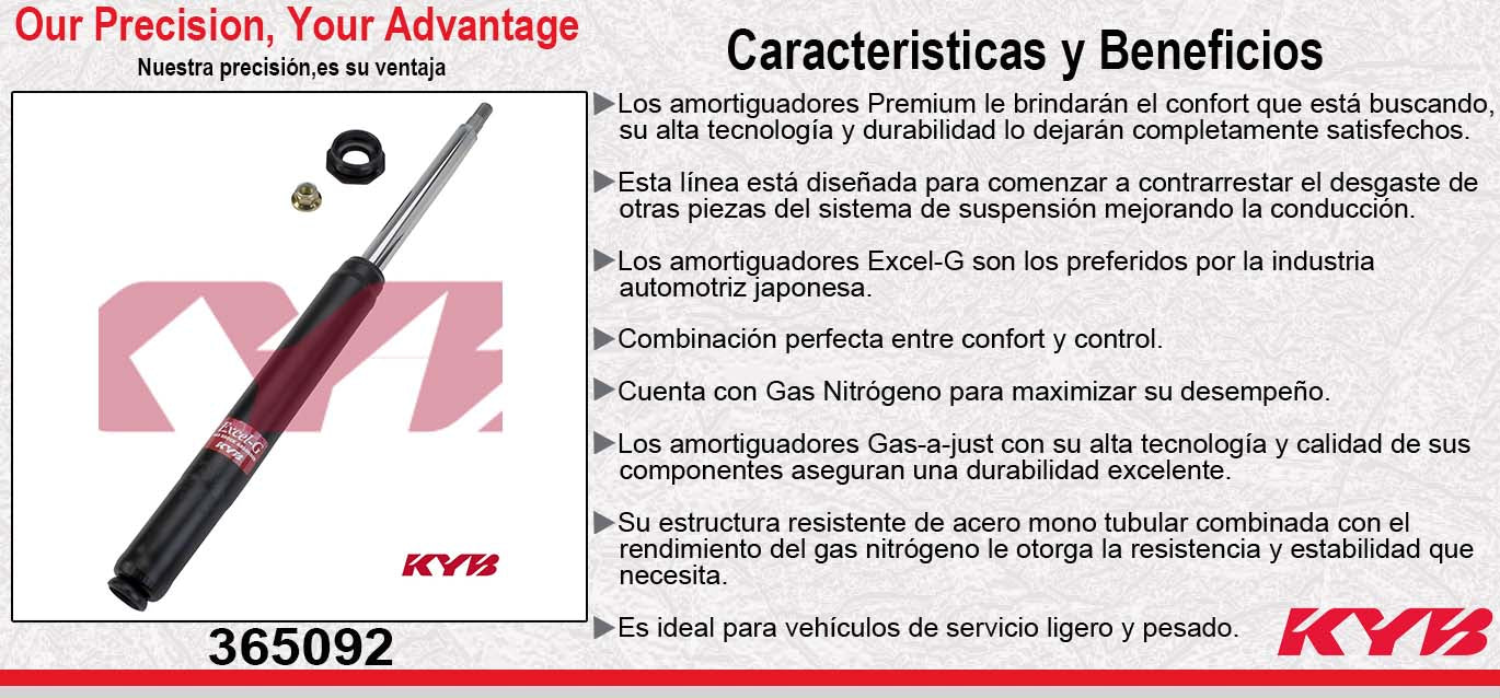 AMORTIGUADOR DELANTERO GAS EXCEL-G TOYATA CELICA (1994-1999) KYB