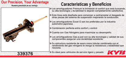 AMORTIGUADOR DELANTERO IZQUIERDO GAS EXCEL-G BUICK REGAL (2013-2017) KYB