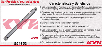 AMORTIGUADOR TRASERO GAS-A-JUST CHEV. EQUINOX (2005-2011) - TERRAIN (2010-2011) - PONTIAC. TORRENT (06 -09) - SUZUKI. XL-7 (2007-2008) KYB