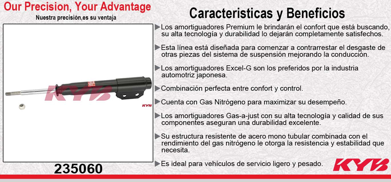 AMORTIGUADOR DELANTERO GAS EXCEL-G FORD MUSTANG (1994-2004) KYB