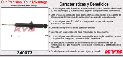 AMORTIGUADOR GAS EXCEL-G DELANT. FORD F150 4X2 USA (2009-2013) - LOBO 4X2 (2005-2014). KYB