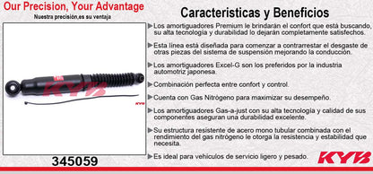 AMORTIGUADOR TRASERO GAS EXCEL-G CHEV TORNADO (2004-2010) KYB