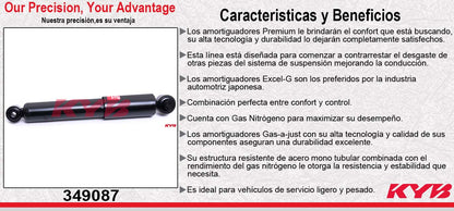 AMORTIGUADOR TRASERO GAS EXCEL-G DODGE I10 (2012-2016). KYB