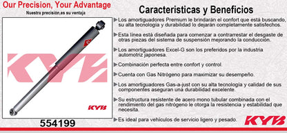 AMORTIGUADOR TRASERO GAS-A-JUST DODGE. RAM 1500 - 2500 DR (2002-2009) KYB