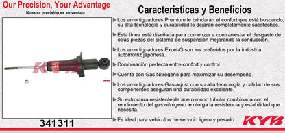 AMORTIGUADOR TRASERO GAS EXCEL-G HONDA CIVIC (2001-2005) KYB