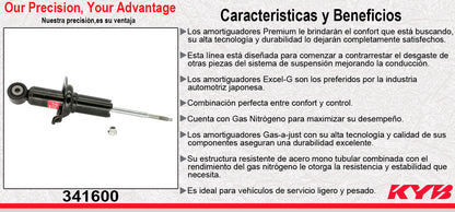 AMORTIGUADOR DELANTERO GAS EXCEL-G NISSAN. ARMADA (2005-2010) - TITAN 2WD - 4WD (2004-2012) KYB