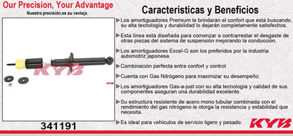 AMORTIGUADOR TRASERO GAS EXCEL-G TOYOTA TERCEL (1995-1999). KYB