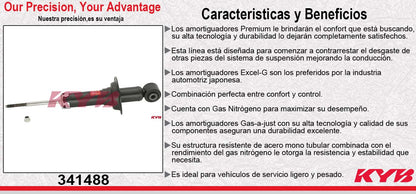AMORTIGUADOR TRASERO GAS EXCEL-G HONDA. CR-V TODOS (2002-2004) KYB