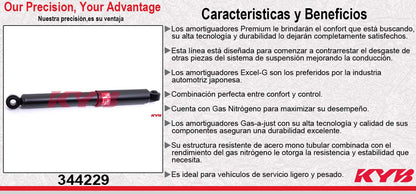AMORTIGUADOR TRASERO GAS EXCEL-G ACURA SLX (1996-1999) - ISUZU TROOPER (1992-2002). KYB