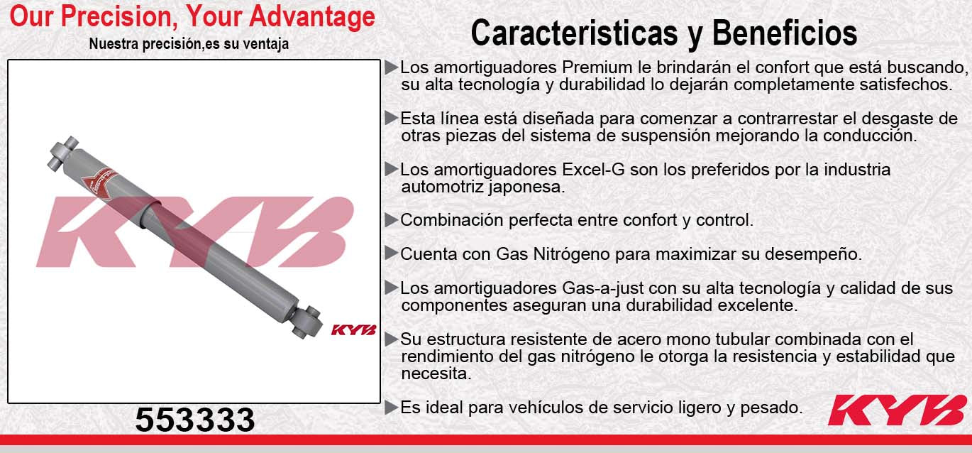 AMORTIGUADOR TRASERO GAS-A-JUST CHRYS PT CRUISER (2001-2010) KYB