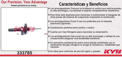 AMORTIGUADOR DELANTERO GAS EXCEL-G RENAULT MEGANE II RS SPORT (2007-2009) KYB
