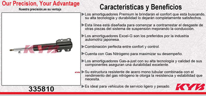 AMORTIGUADOR DELANTERO GAS EXCEL-G MERCEDES BENZ. SPRINTER 316 (2004-2006) - SPRINTER 2500-35000 (2003-2006) KYB