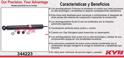 AMORTIGUADOR TRASERO GAS EXCEL-G MITSUI. MONTERO LIMITED EXC. MODELOS SUSP. ELECTRONICA (1992-2000) KYB
