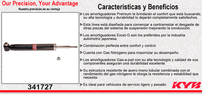 AMORTIGUADOR TRASERO IZQUIERDO GAS EXCEL-G BMW X5 (2007-2013) - X6 (2007-2014). KYB