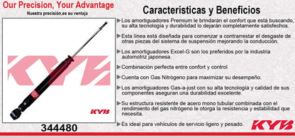 AMORTIGUADOR TRASERO GAS EXCEL-G TOYOTA SIENNA " 8 ASIENTOS " (2004-2014) KYB