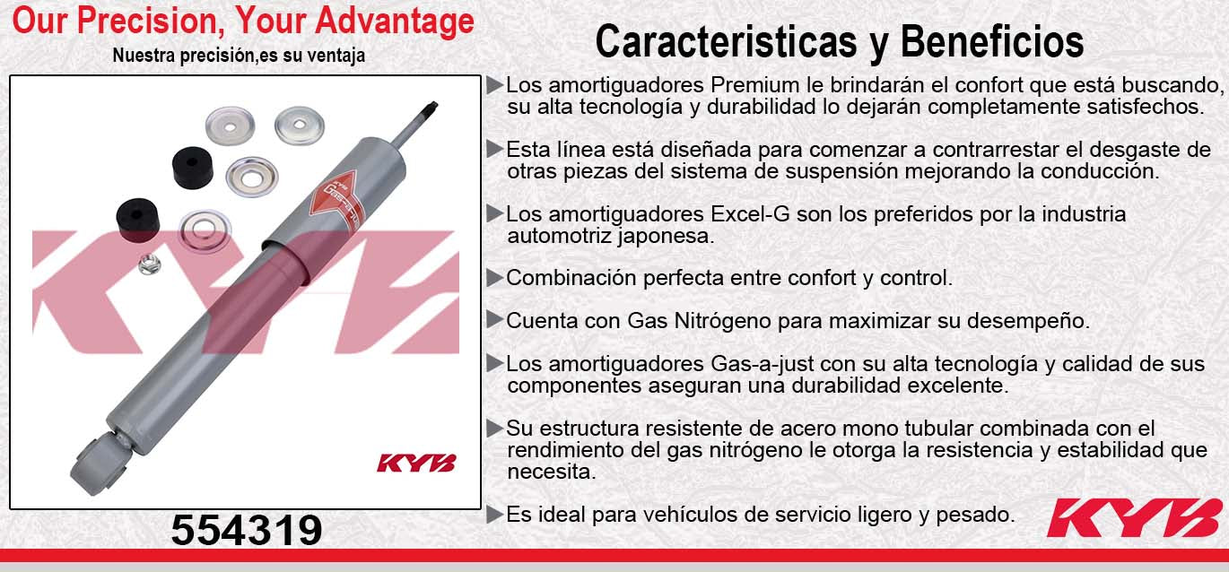 AMORTIGUADOR DELANTERO GAS-A-JUST HUMMER H2 TODOS (2005-2009) KYB