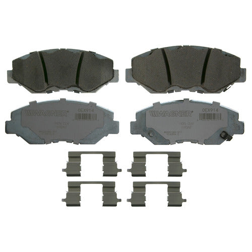 BALATA CERÁMICA DELANTERA ACURA ILX 2013-2015 / HONDA ACCORD 2004-2007 2011-2017 / CIVIC 2013-2021 / CR-V 2002-2006 2012-2016 / CR-Z 2016 / ELEMENT 2003-2011 / FIT 2013-2014 / PILOT 2004-2008 WAGNER