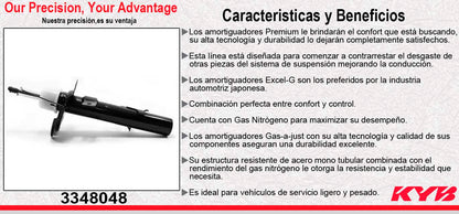 AMORTIGUADOR DELANTERO IZQUIERDO GAS EXCEL-G FORD ESCAPE (13). KYB