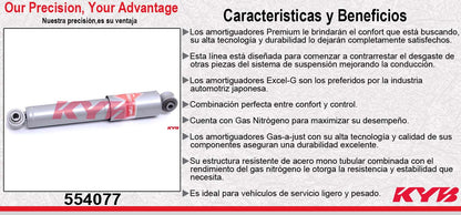 AMORTIGUADOR TRASERO GAS-A-JUST FIAT PICK UP (2007-2008) STRADA ADVENTURE KYB
