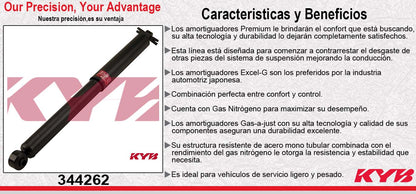 AMORTIGUADOR TRASERO GAS EXCEL-G CHEV. SUBURBAN 4WD (1992-1999) KYB
