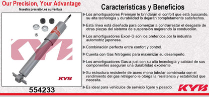 AMORTIGUADOR DELANTERO GAS-A-JUST CHEV CHEYENNE Y SILVERADO 1500 / 2500 4X2 (1999-2008) KYB