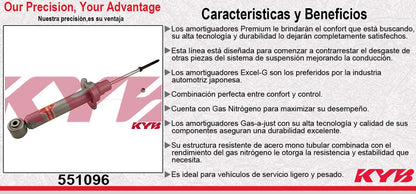 AMORTIGUADOR DELANTERO GAS-A-JUST MITSUBISHI. MONTERO (2001-2004) KYB