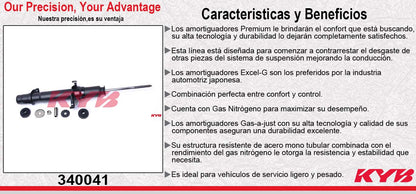 AMORTIGUADOR DELANTERO IZQUIERDO GAS EXCEL-G HONDA ACCORD (2008-2012) KYB