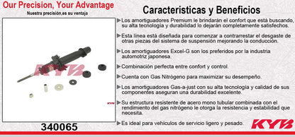 AMORTIGUADOR DELANTERO IZQUIERDO GAS EXCEL-G HONDA ACCORD (2010-2011) - CROSSTOUR (12) KYB